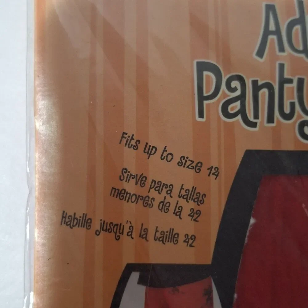 Vtg Disguise Adult Devil Pantyhose Tights Costume Cosplay Up To Size 14